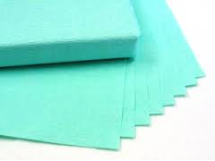 Krepuotas popierius sterilizacijai 90 cm x 90 cm 252 lapai, žalias