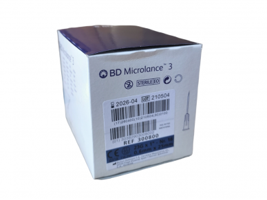 BD Microlance 3 adata vienkartinė 23G x 25 mm 100 vnt.
