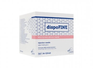 DISPOFINE adata vienkartinė 18G x 40 mm 100 vnt.