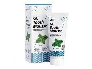 GC Tooth Mousse Recaldent mėtų skonio dantų kremas be fluoro 40 g (35 ml)