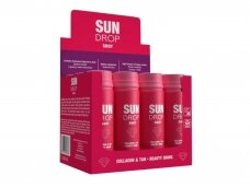 Sun Drop Shot Beauty Drink 80ml Collagen & Tan gėrimas greitesniam įdegiui ir sveikesnei odai 12 vnt.