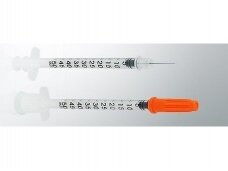 Švirkštas insulino, insulininis 0,5 ml sterilus su integruota 31G x 8 mm adata